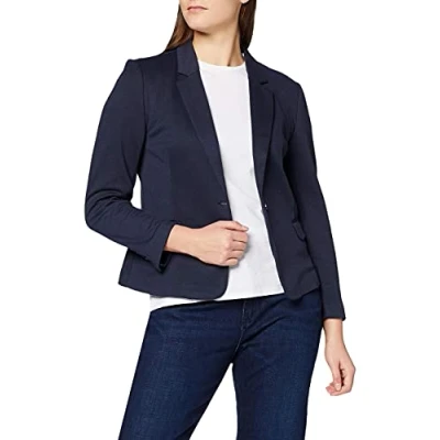 Image of Vero Moda Women&#039;s Vmjulia Dnm Noos Blazer, Blue (Total Eclipse), 38 UK