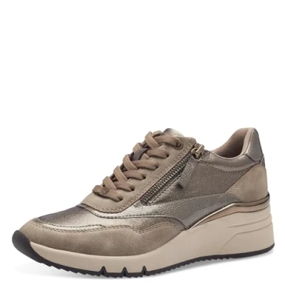 Image of s.Oliver Women&#039;s 5 23608 43 Sneaker, Taupe, 7.5 UK