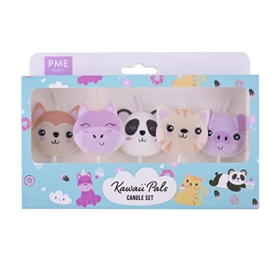 Image of PME Kawaii Party Pick Candles, Pack of 5