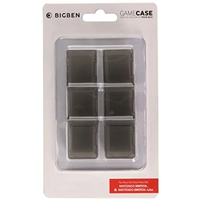 Image of Nintendo Switch Game Card Case Set Pack of 6 Black