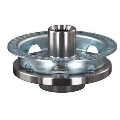 Image of 6N0407613 wheel Hub FEBI BILSTEIN 01902 4 100mm with ABS sensor ring, without bearing Front Axle VOLKSWAGEN: Polo III Hatchback, Lupo / 3L