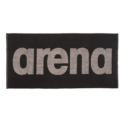 Image of arena Soft Cotton Gym Towel,Black grey