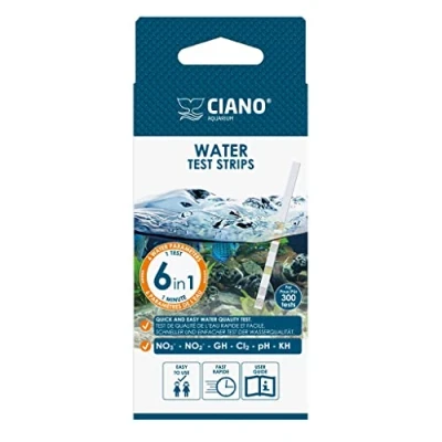 Image of Ciano Water Test Strips (6 in 1) Nitrite, Nitrate, GH, Chlorine, pH, KH