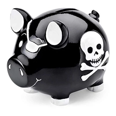Image of Mousehouse Gifts Childrens Pirate Themed Piggy Bank Money Box Gift for a Boy or Girl