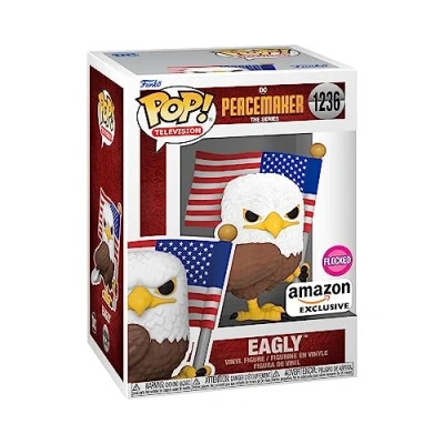 Image of Funko POP! TV: Peacemaker Eagly Flocked Amazon Exclusive Collectable Vinyl Figure Gift Idea Official Merchandise Toys for Kids &amp; Adults TV Fans Model Collectors and Display