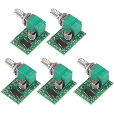 Image of Fasizi 5pcs Mini DC 3W + 5V Audio Amplifier Handy Digital Module Board Dual channel PAM8403 Stereo for DIY Portable Speakers Headphones