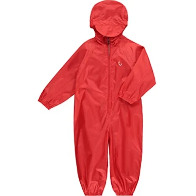 Image of Hippychick Waterproof Packasuit All in One Suit Bright Red 3 4yrs
