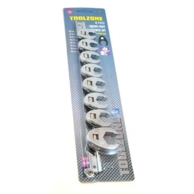 Image of Toolzone 8 Piece 3/8&quot; Crowsfoot Spanner Set