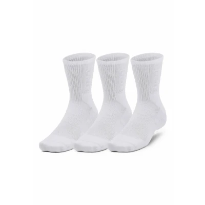 Image of Under Armour UA 3 Maker 3pk Mid Crew White/White/Mod Gray LG