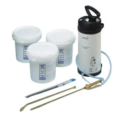 Image of DryFix DPC Damp Proofing Injection Cream BBA 5Ltrs x 3 Kit