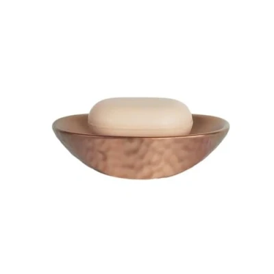 Image of Spirella Darwin Hammered Stoneware Copper Soap Dish