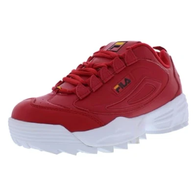 Image of Fila Women&#039;s Disruptor II Sneakers, Red, 6.5 UK