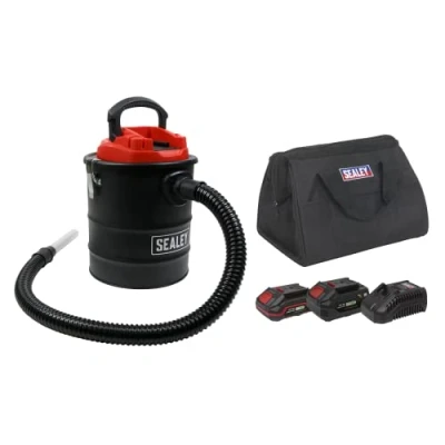 Image of Sealey Handheld Ash Vacuum Cleaner 20V SV20 Series 15L Kit 2 Batteries