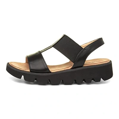 Image of Heavenly Feet Ritz Womens Sandal in Black Size 6.5 UK