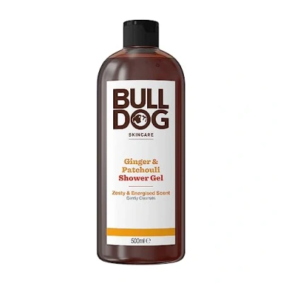 Image of BULLDOG SKINCARE Ginger and Patchouli Shower Gel Zesty Energising Scent 500 ml