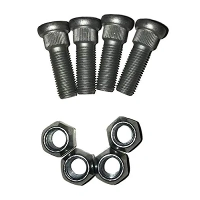 Image of 4x M12 x 1.5 WHEEL LUG NUT &amp; STUDS CAR CARAVAN TRAILER MP4197B+MP4195B MAYPOLE