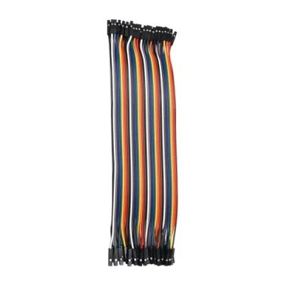 Image of 20cm long Female to Header Jumper Wire Dupont Cable Line Connector Ribbon Solderless Multicolored for Arduino Raspberry pi Electronic Breadboard Protoboard PCB Board