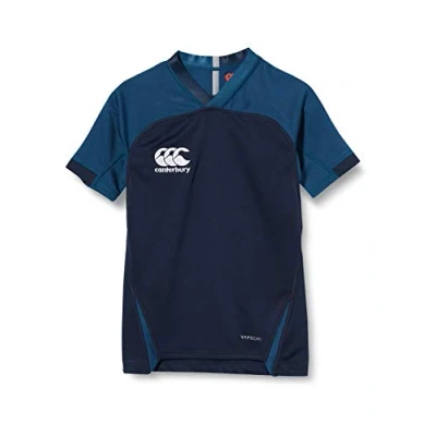 Image of Canterbury Kid&#039;s Vapodri Evader Rugby Jersey, Navy, Age 8 (S)