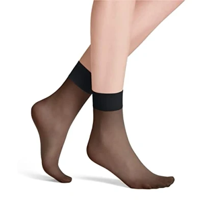 Image of FALKE Women&#039;s Pure Matt 20 DEN W SO Sheer Plain 1 Pair Socks, Black (Black 3009) new eco friendly, 5.5 8