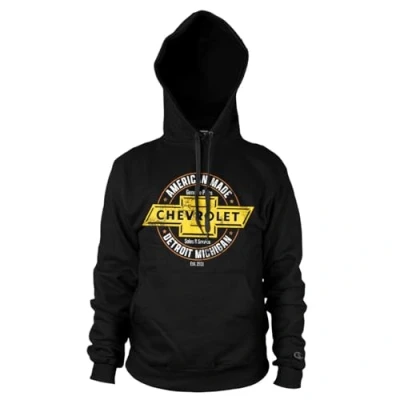 Image of Chevrolet Officially Licensed American Made Hoodie (Black), Large