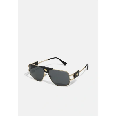 Image of Versace Unisex Sunglasses, Size: 63, Goldfarben