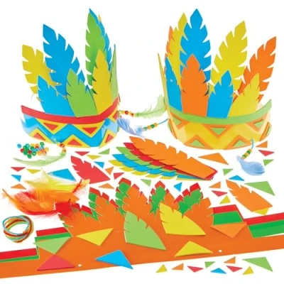 Image of Baker Ross FN016 Headdress Kit Pack of 5, Educational Arts and Crafts Kits, Learning Resources