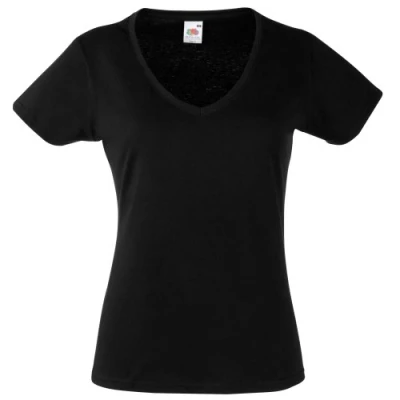 Image of Fruit of the Loom Womens T Shirt Black S