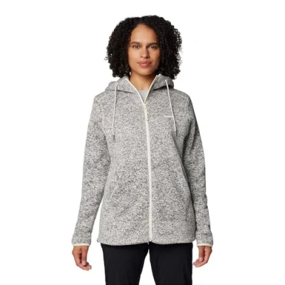 Image of Columbia Women&#039;s Sweater Weather Sherpa Full Zip 2, Chalk Heather, S