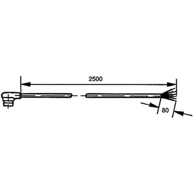 Image of 1074017815 Connecting Cable, outside mirror HELLA 8KA 562 671 002
