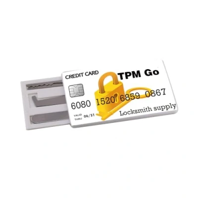 Image of TPM Go 5pcs Lock Pick Tools Hide in Card,Mini Portable Set