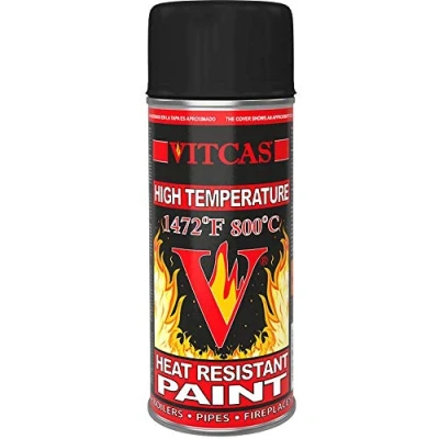 Image of Vitcas Heat Resistant Spray Paint Red, 400ml
