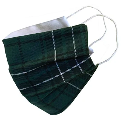Image of Maclean Green Tartan Face Mask