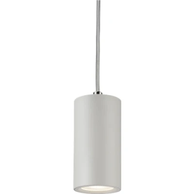 Image of KnightsBridge Dasan Single Short Fixed Round Pendant White