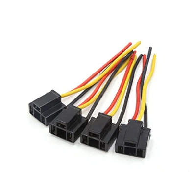Image of sourcingmap 4Pcs Car LED Headlight Cable Connector Wiring Harness Bulb Socket
