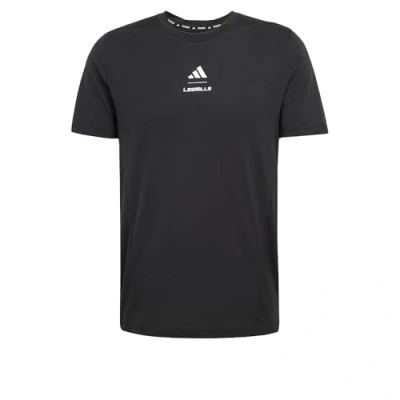 Image of adidas Performance Lesmills Graphic Print Tshirt, Men&#039;s, Size: Small, Black