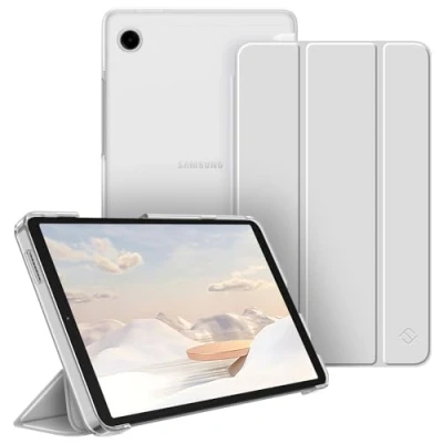 Image of FINTIE Case for Samsung Galaxy Tab A9 8.7 Inch 2023, Ultra Thin Protective with Translucent Back Cover Tablet SM X110/X115/X117, Silver