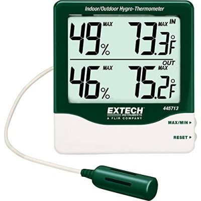 Image of Extech Instruments 445713 Big Digit Indoor/Outdoor Hygro Thermometer