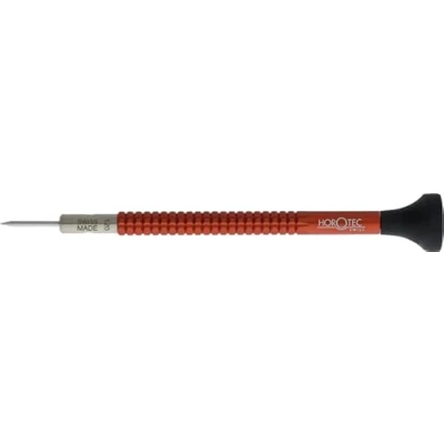 Image of Horotec MSA01.020 Watchmaker&#039;s Screwdriver Made of Eloxed Aluminium, Ergonomic POM Head and Interchangeable Stainless Steel Bit, 1.2 mm