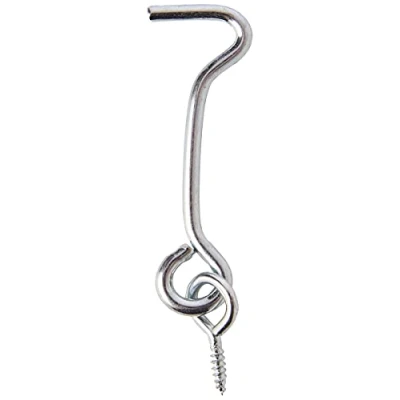 Image of Merriway® BH01743 (4 Pcs) Gate Hook and Eye, 50mm (2 inch) Bright Zinc Plated Pack of 4 Pieces