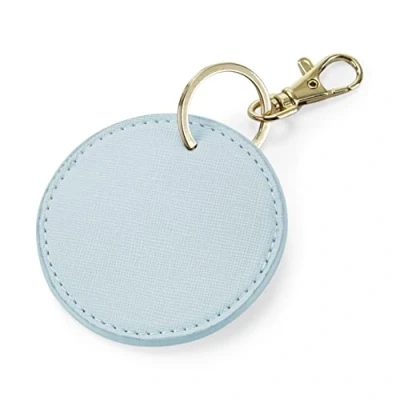 Image of BagBase BG745 Boutique Circular Key Clip Soft Blue