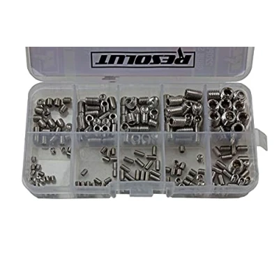 Image of RESOLUT 220 Piece Grub Screw Assortment Stainless Steel 9133