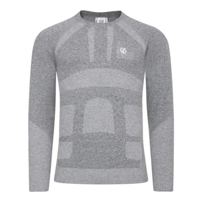 Image of Dare2B Men&#039;s in The Zone II Long Sleeved Base Layer Top with SeamSmart Technology, Perfect for Wintersports &amp; Outdoors Charcoal Grey Marl