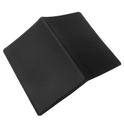 Image of Soft Black Faux Leather Credit Card/Travel Pass/Oyster ID Holder