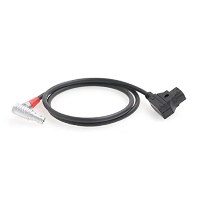 Image of HangTon D tap Right Angle 2 Pin Power Supply Cable for Teradek Bolt Zacuto Gratical Eye Viewfinder 30&#039;&#039;
