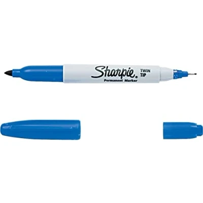 Image of SHARPIE Fine Point Permanent Markers, Blue, 1 Count