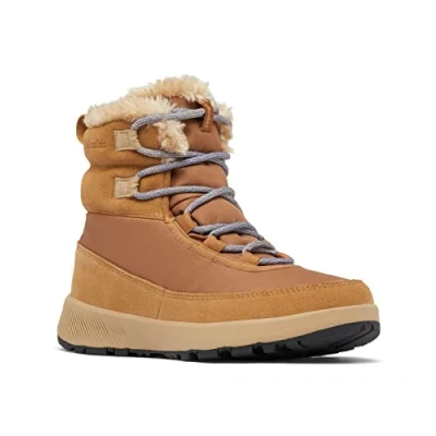 Image of Columbia SLOPESIDE PEAK Waterproof Women&#039;s Snow Boots, Brown (Elk x Beach), 6 UK