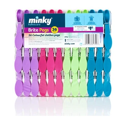Image of Minky Brite Pegs, Multi Colour, Pack of 36