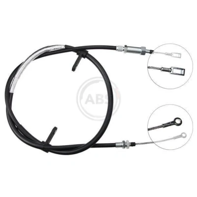 Image of 1643207780, 1680794480, 4745Z9, 474647 Brake Cable A.B.S. K10041 1908mm Disc PEUGEOT: Boxer Van, CITROËN: Relay II FIAT: Ducato III Van