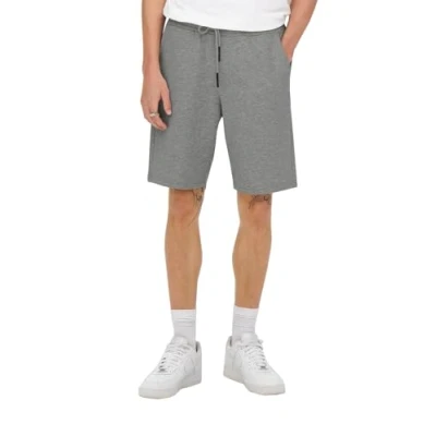 Image of ONLY&amp;SONS Men&#039;s ONSCERES Life Sweat Shorts NOOS, Light Grey Melange, M