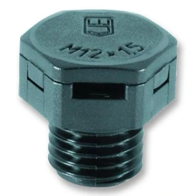 Image of HYLEC VENTING PLUG, IP66/IP69K, GREY, M12 19&quot; EQUIPMENT/CABINET RACK ACCESSORIES VENT DRAINS ENCLOSURES/CABINET RACKS, 1 X QTY JDAE12PA7035